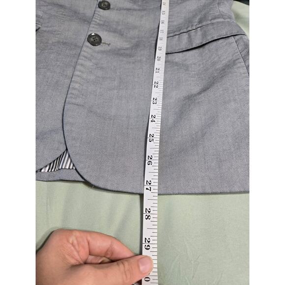 Express photographer 36 short men's fitted light gray blazer - Picture 9 of 9